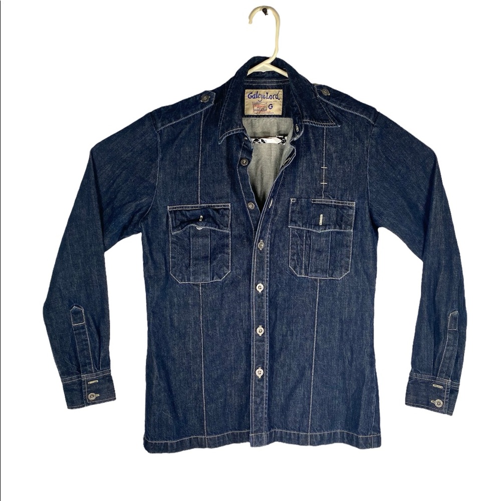 Vintage Womens Medium Galey & Lord Genuine Cramerton Army Cloth Denim Jacket